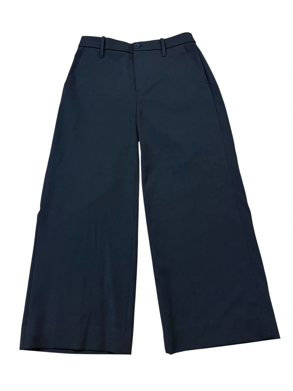 Banana Republic Black Wide Leg Cropped Trousers.  Size 4